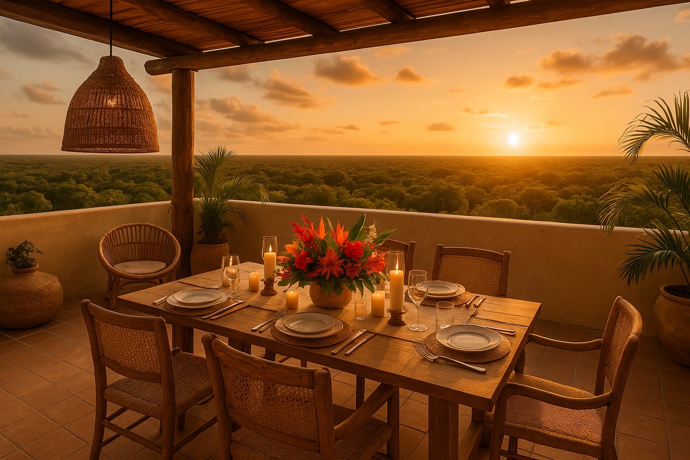 A long table at the villa &mdash; the night people tend to remember most.