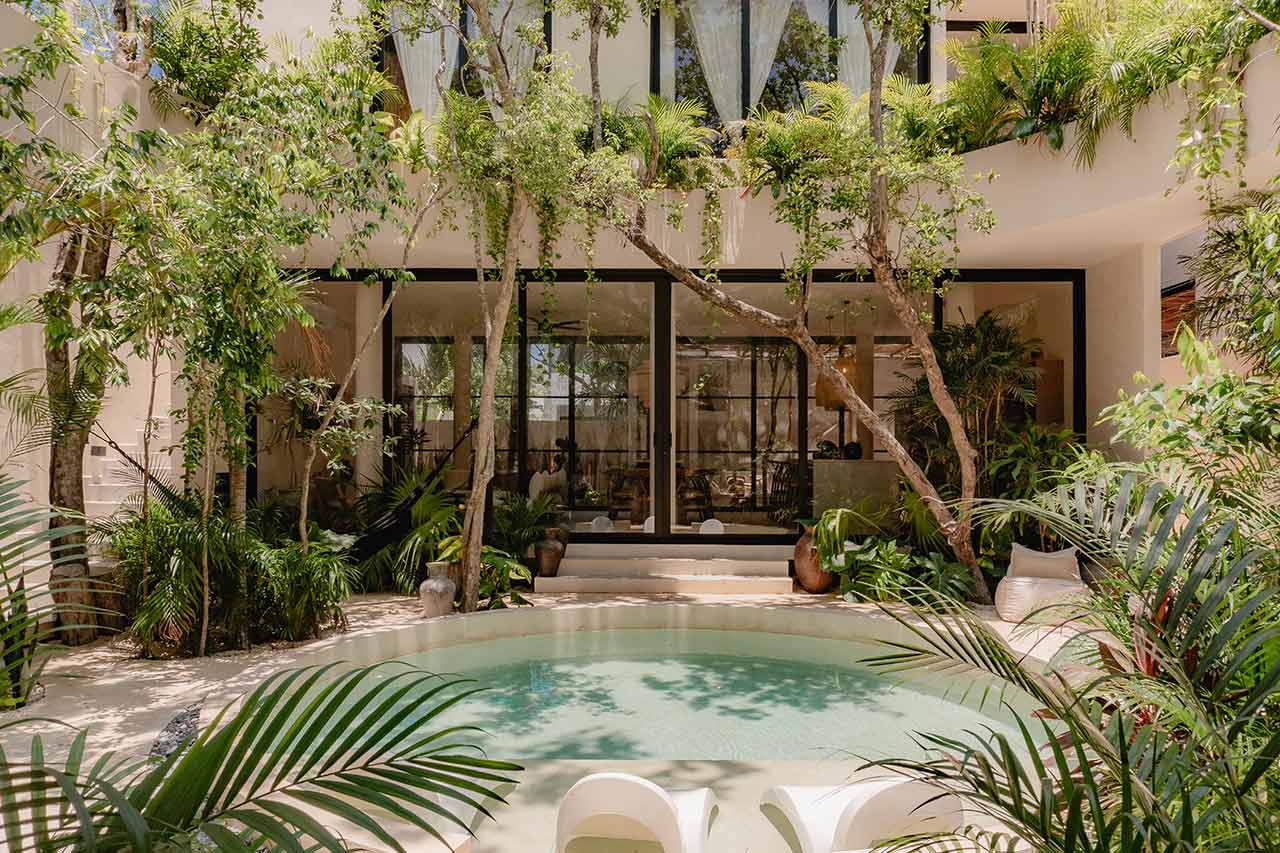 Villa Hunab Ku in Aldea Zama — a long-time favourite for Tulum bachelorettes.